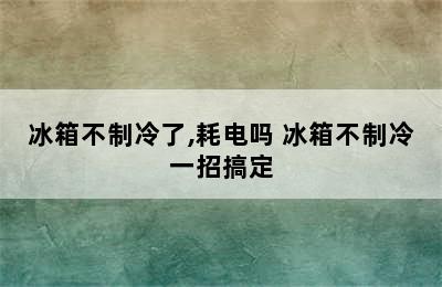 冰箱不制冷了,耗电吗 冰箱不制冷一招搞定